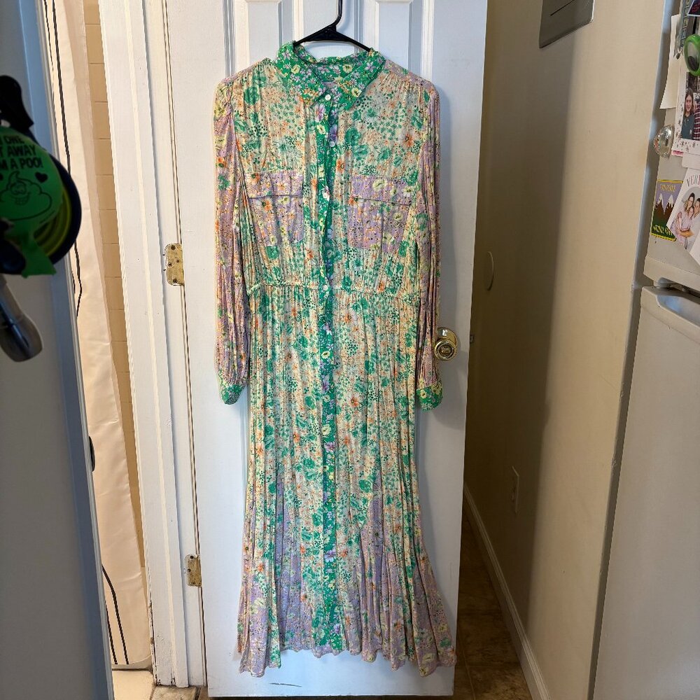 LOFT Floral Maxi Dress - Size Large